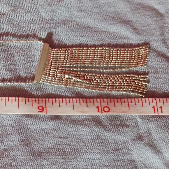 Vintage Sterling Silver Plated Fringe Tassel Necklace - Picture 7 of 8